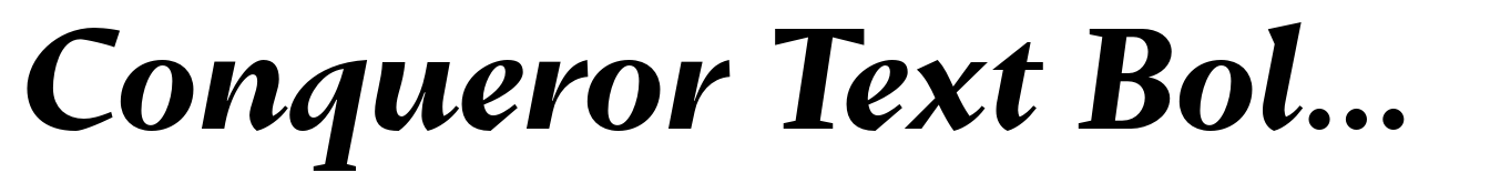 Conqueror Text Bold Italic